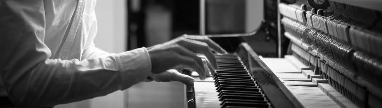 Artist playing the piano