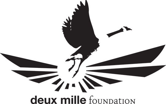 deux mille foundation logo of soaring bird