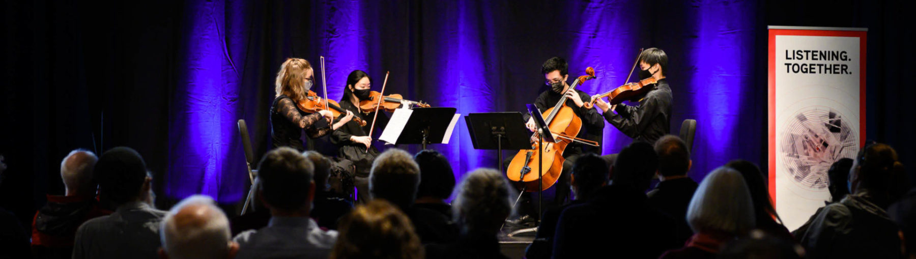Cedar Quartet performing on stage at the 10th Modulus Festival
