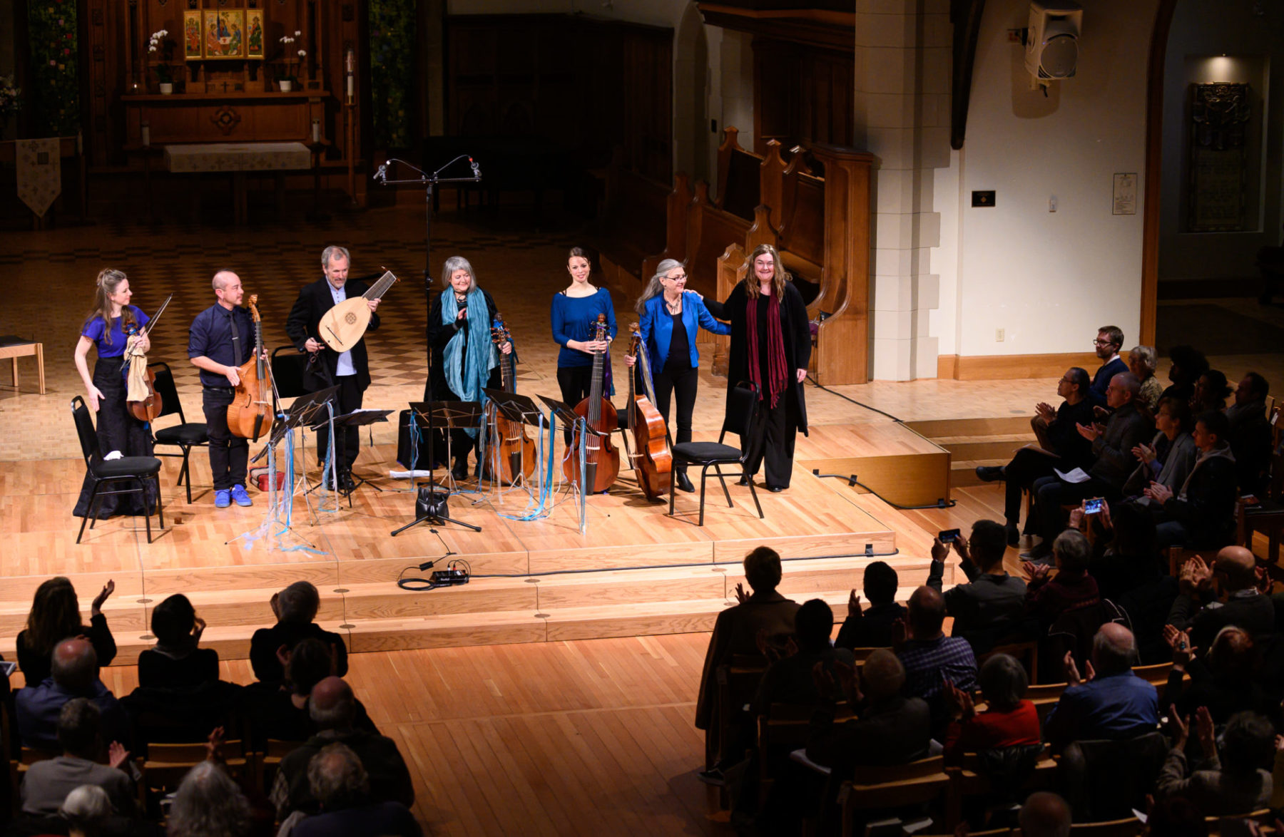 Les Voix Humaines and Nigel North with Composer Stacey Brown