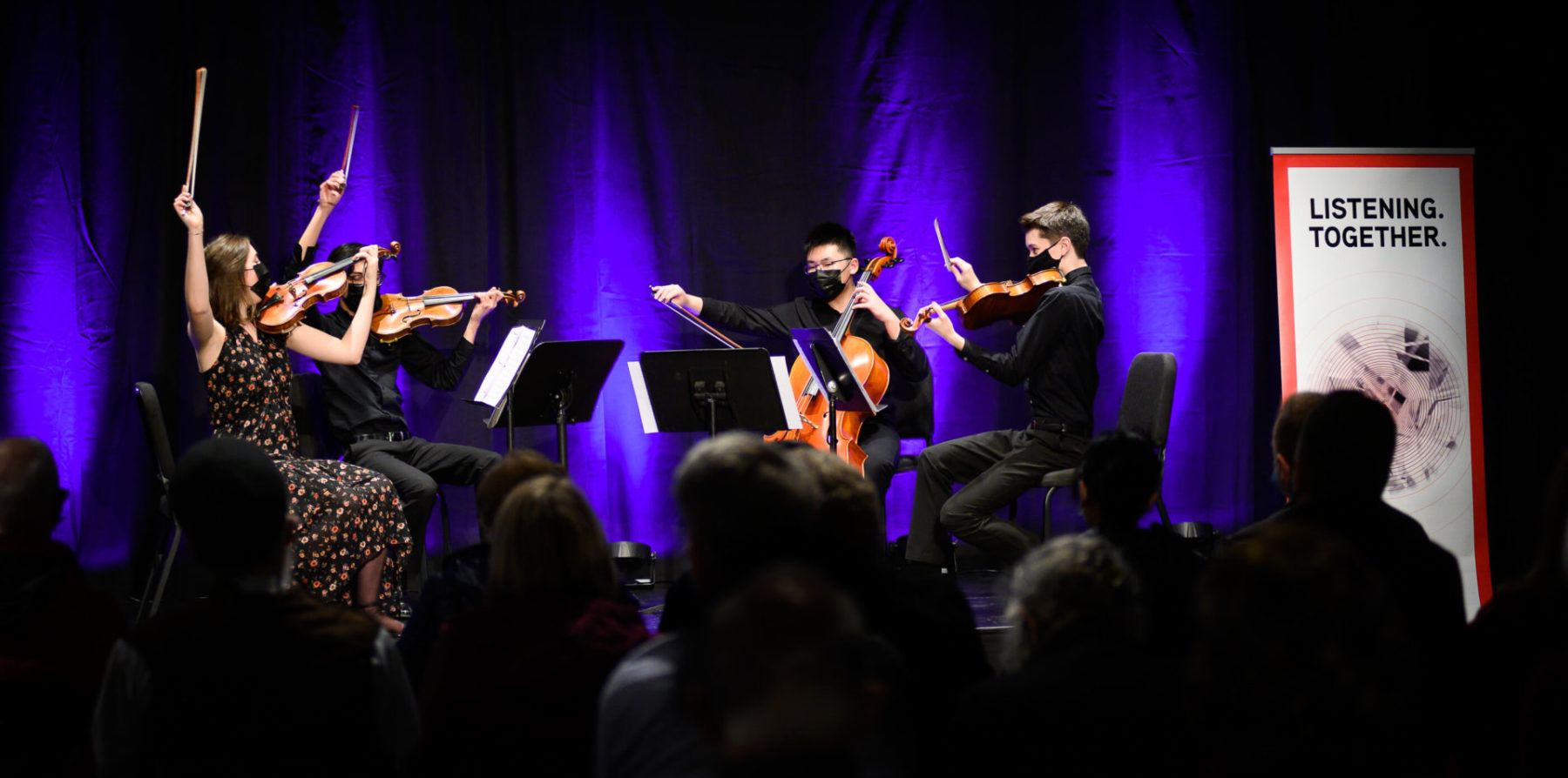 Sequoia Quartet performing at the 10th Modulus Festival Free Family Concert