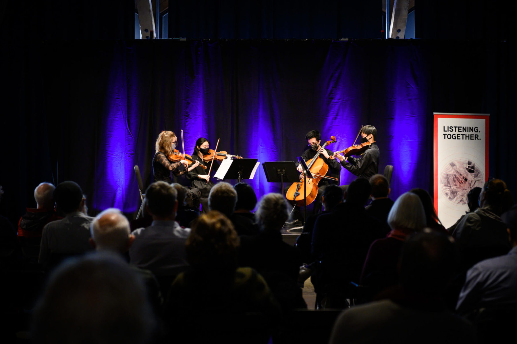 Cedar Quartet performing at the Roundhouse