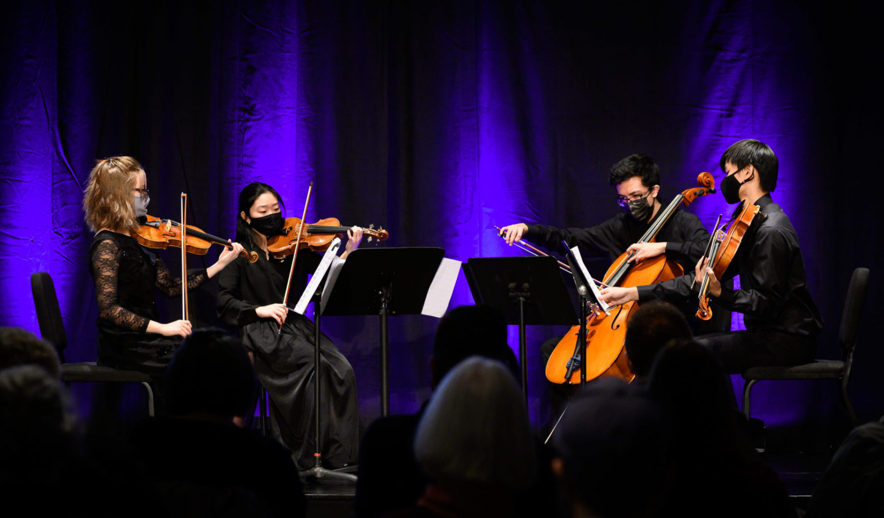 Cedar Quartet performing at the Roundhouse