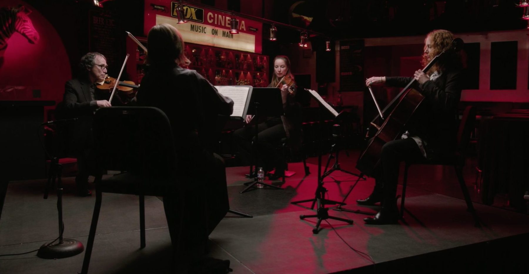 Microcosmos Quartet performing at The Fox Cabaret