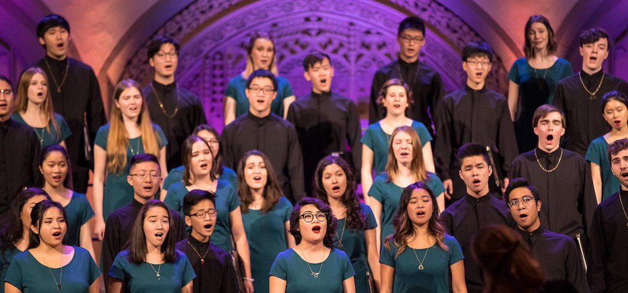 Vancouver Youth Choir performing on stage.